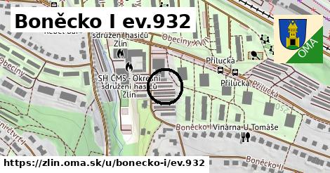 Boněcko I ev.932, Zlín