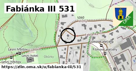 Fabiánka III 531, Zlín