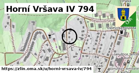 Horní Vršava IV 794, Zlín