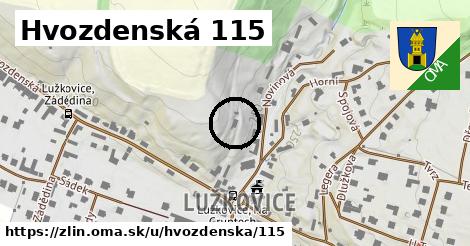 Hvozdenská 115, Zlín