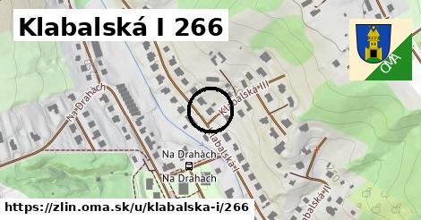 Klabalská I 266, Zlín