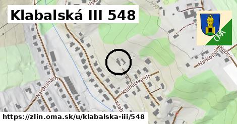 Klabalská III 548, Zlín