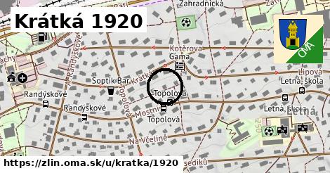 Krátká 1920, Zlín