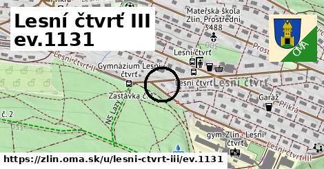 Lesní čtvrť III ev.1131, Zlín