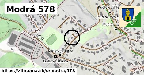 Modrá 578, Zlín