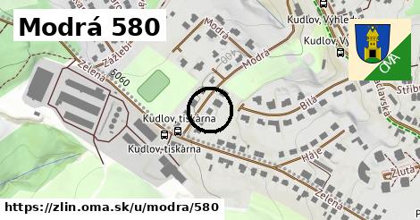 Modrá 580, Zlín