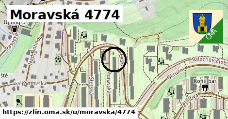 Moravská 4774, Zlín