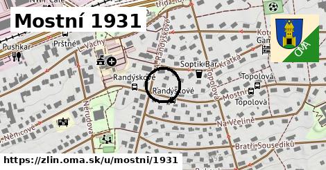 Mostní 1931, Zlín