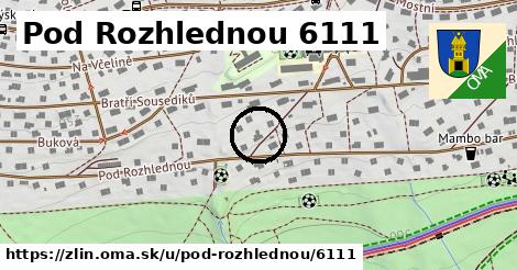 Pod Rozhlednou 6111, Zlín