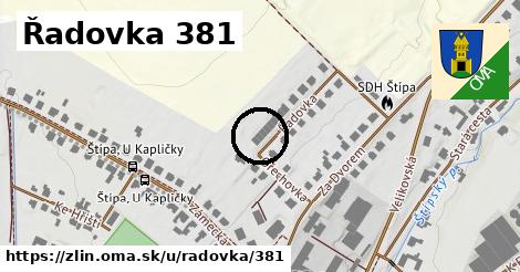 Řadovka 381, Zlín