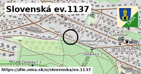 Slovenská ev.1137, Zlín