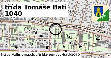 třída Tomáše Bati 1040, Zlín