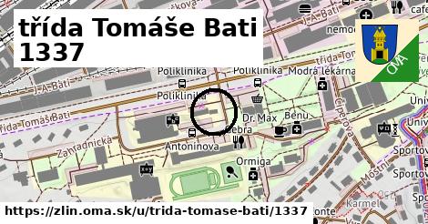 třída Tomáše Bati 1337, Zlín