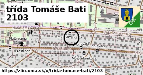 třída Tomáše Bati 2103, Zlín