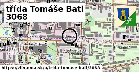 třída Tomáše Bati 3068, Zlín