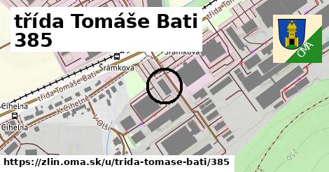 třída Tomáše Bati 385, Zlín