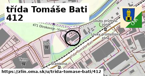 třída Tomáše Bati 412, Zlín