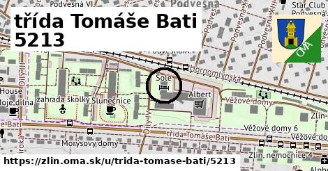 třída Tomáše Bati 5213, Zlín