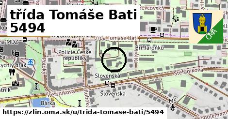 třída Tomáše Bati 5494, Zlín