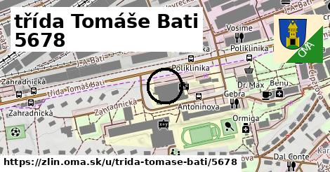 třída Tomáše Bati 5678, Zlín