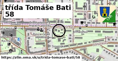 třída Tomáše Bati 58, Zlín