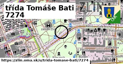 třída Tomáše Bati 7274, Zlín