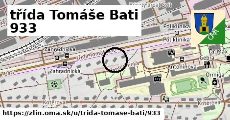 třída Tomáše Bati 933, Zlín