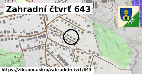 Zahradní čtvrť 643, Zlín