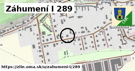 Záhumení I 289, Zlín