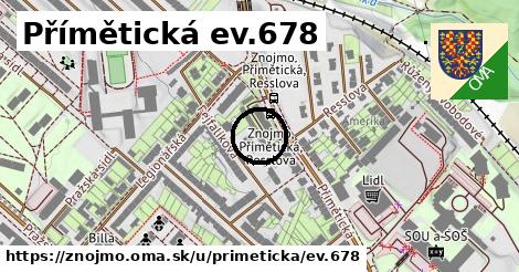 Přímětická ev.678, Znojmo