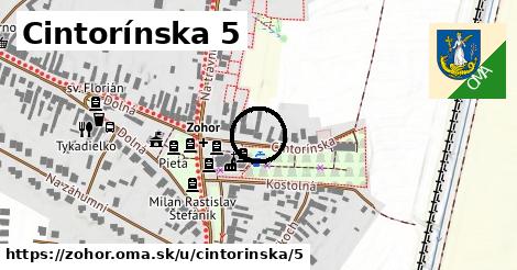 Cintorínska 5, Zohor