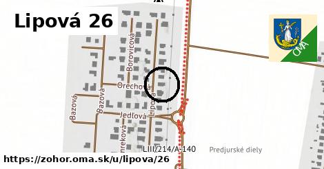 Lipová 26, Zohor