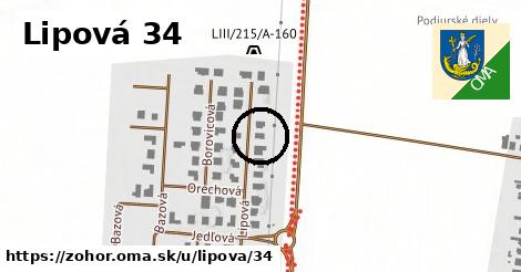 Lipová 34, Zohor