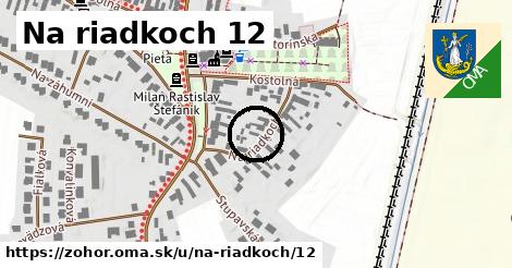 Na riadkoch 12, Zohor