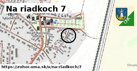 Na riadkoch 7, Zohor