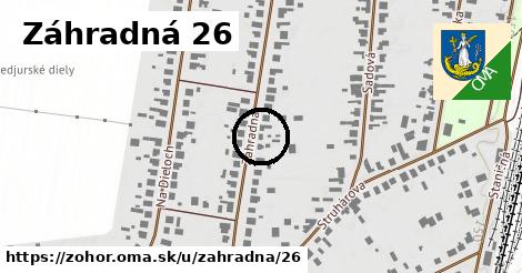 Záhradná 26, Zohor
