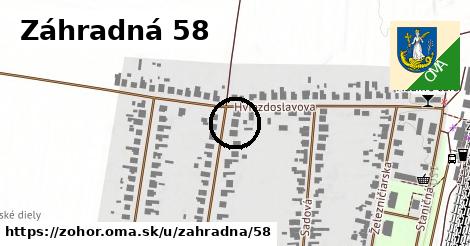 Záhradná 58, Zohor