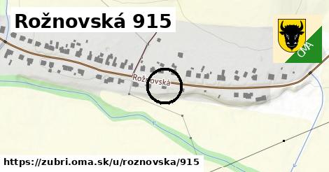 Rožnovská 915, Zubří