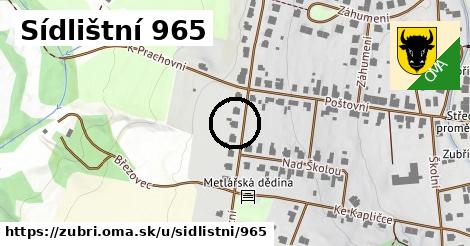 Sídlištní 965, Zubří