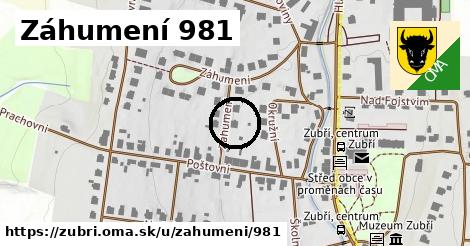 Záhumení 981, Zubří