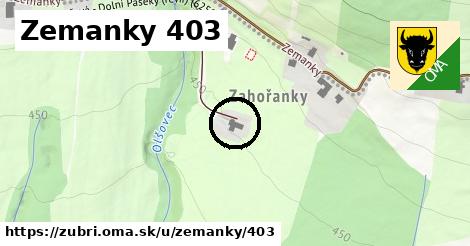 Zemanky 403, Zubří