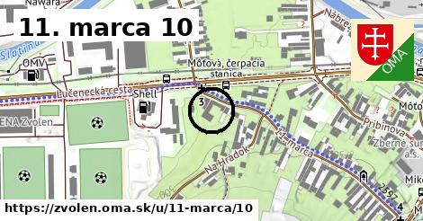 11. marca 10, Zvolen