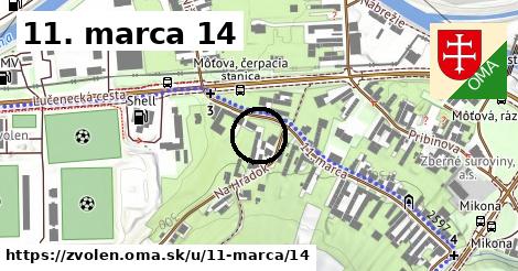 11. marca 14, Zvolen