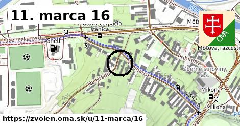 11. marca 16, Zvolen