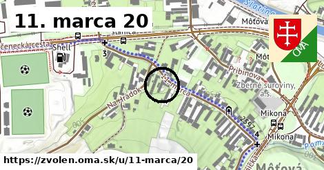 11. marca 20, Zvolen