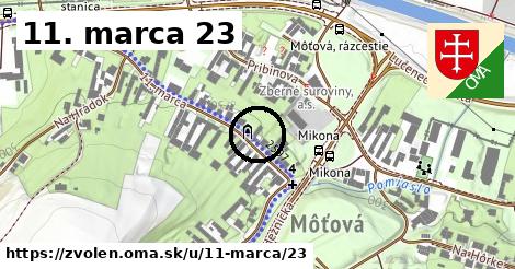 11. marca 23, Zvolen