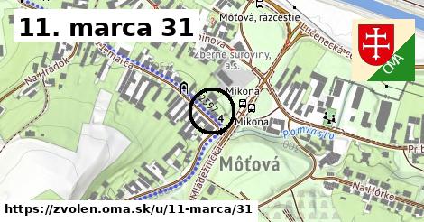 11. marca 31, Zvolen