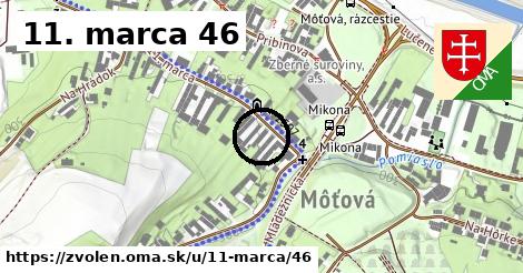 11. marca 46, Zvolen