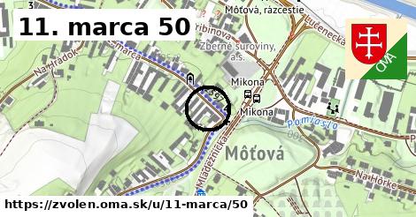 11. marca 50, Zvolen