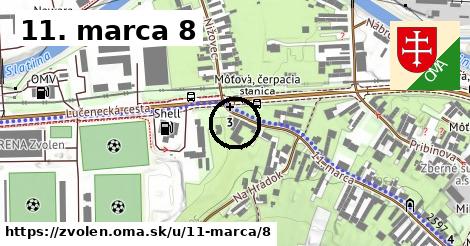 11. marca 8, Zvolen